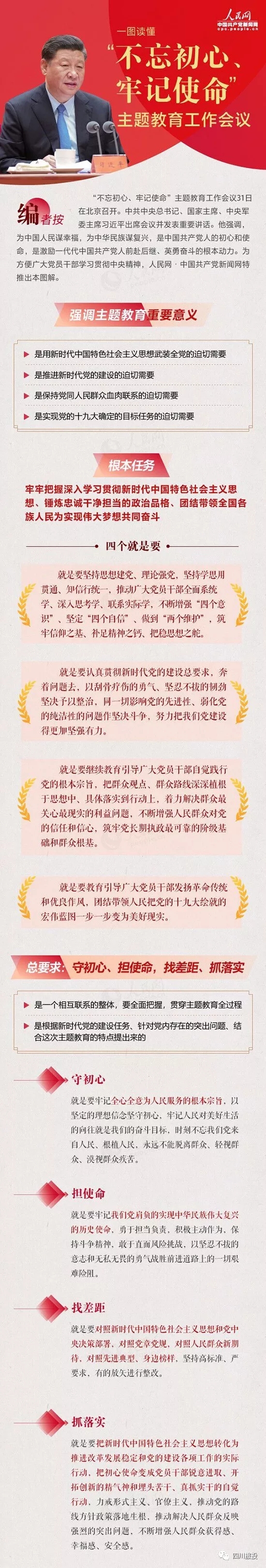 不忘初心、牢记使命| 一图读懂“不忘初心、牢记使命”主题教育工作会议